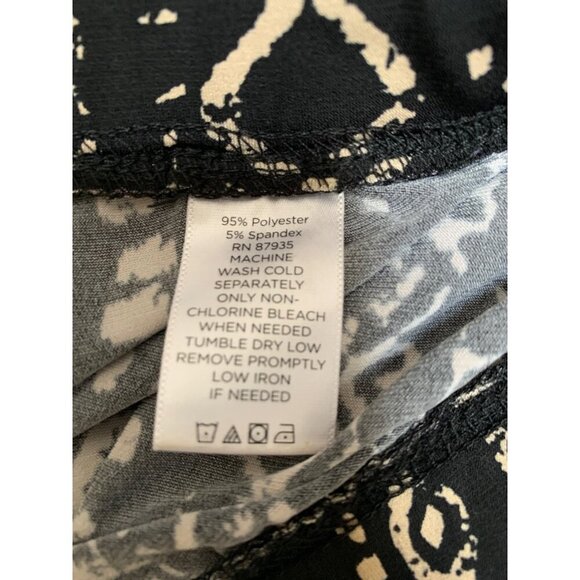 Black & White Tribal Print Pants Petite Size PXS - Picture 7 of 7